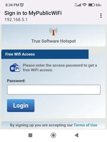 mypublicwifi login page in android